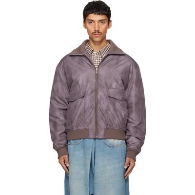 MM6 Maison Margiela MM6 Maison Margiela Brown Sports Bomber Jacket