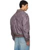 MM6 Maison Margiela MM6 Maison Margiela Brown Sports Bomber Jacket - 3
