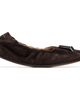 MM6 Maison Margiela MM6 Maison Margiela Brown Suede Anatomic Travel Ballerina Flats - 1