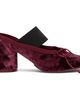 MM6 Maison Margiela MM6 Maison Margiela Burgundy Anatomic Numeric Sandal Heels - 1