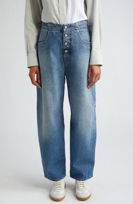 MM6 Maison Margiela MM6 Maison Margiela Button Fly Balloon Leg Jeans
