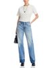 Mm6 Maison Margiela MM6 Maison Margiela Cotton Straight Leg Jeans in Blue - 2