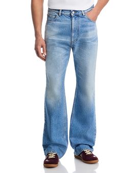 Mm6 Maison Margiela MM6 Maison Margiela Five Pocket Straight Fit Jeans in Blue