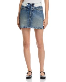 Mm6 Maison Margiela MM6 Maison Margiela Foldover Denim Mini Skirt