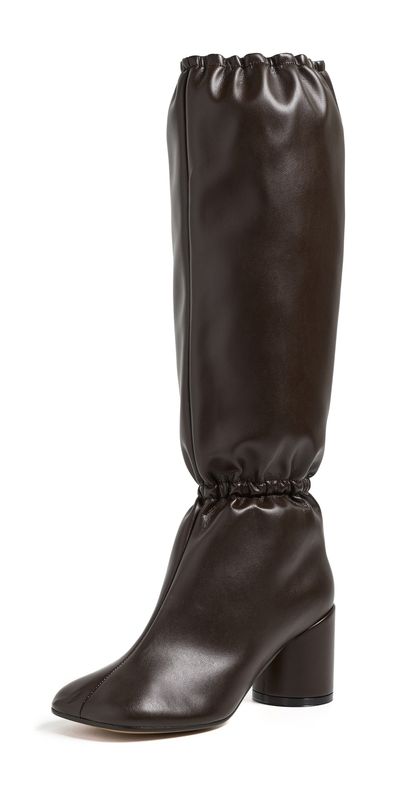 MM6 Maison Margiela MM6 Maison Margiela Gathered Boots Coffee Bean