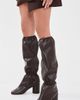 MM6 Maison Margiela MM6 Maison Margiela Gathered Boots Coffee Bean - 3
