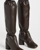 MM6 Maison Margiela MM6 Maison Margiela Gathered Boots Coffee Bean - 5