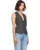 MM6 Maison Margiela MM6 Maison Margiela Gray Buttoned Vest - 2
