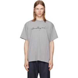 MM6 Maison Margiela MM6 Maison Margiela Gray Cotton Jersey T-shirt