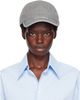 MM6 Maison Margiela MM6 Maison Margiela Gray Embroidered Logo Cap - 1