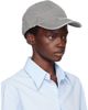 MM6 Maison Margiela MM6 Maison Margiela Gray Embroidered Logo Cap - 2