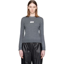 MM6 Maison Margiela MM6 Maison Margiela Gray Essentials Sweater
