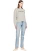 MM6 Maison Margiela MM6 Maison Margiela Gray Handwritten Knit Sweater - 4