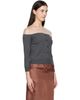 MM6 Maison Margiela MM6 Maison Margiela Gray Knit Cardigan - 2