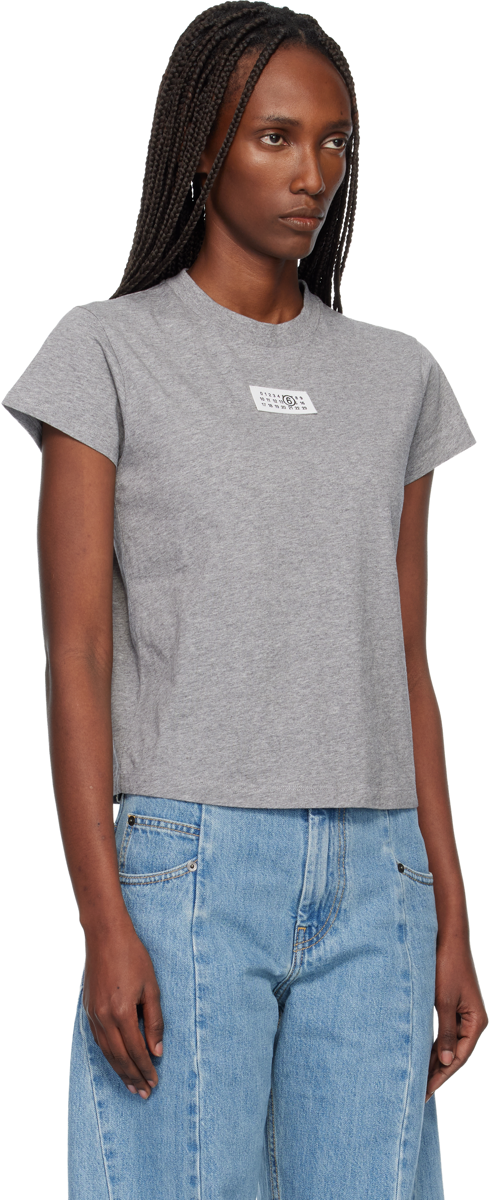 MM6 Maison Margiela - Gray Numeric Cotton T-shirt