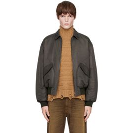 MM6 Maison Margiela MM6 Maison Margiela Gray Padded Bomber Jacket