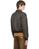 MM6 Maison Margiela MM6 Maison Margiela Gray Padded Bomber Jacket - 3