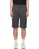 MM6 Maison Margiela MM6 Maison Margiela Gray Pinstripe Wool-Blend Shorts - 1