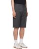 MM6 Maison Margiela MM6 Maison Margiela Gray Pinstripe Wool-Blend Shorts - 2