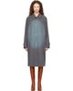 MM6 Maison Margiela MM6 Maison Margiela Gray Printed Coat - 1