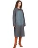 MM6 Maison Margiela MM6 Maison Margiela Gray Printed Coat - 4
