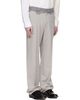 MM6 Maison Margiela MM6 Maison Margiela Gray Replaced Waist Wool Trousers - 2
