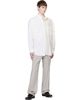 MM6 Maison Margiela MM6 Maison Margiela Gray Replaced Waist Wool Trousers - 4