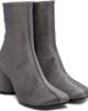 MM6 Maison Margiela MM6 Maison Margiela Gray Satin Anatomic Ankle Boots - 4