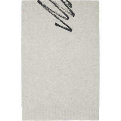 MM6 Maison Margiela MM6 Maison Margiela Gray Signature Scarf