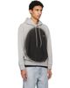 MM6 Maison Margiela MM6 Maison Margiela Gray Spray Print Hoodie - 2