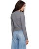 MM6 Maison Margiela MM6 Maison Margiela Gray Trompe L'Oeil Cardigan - 3