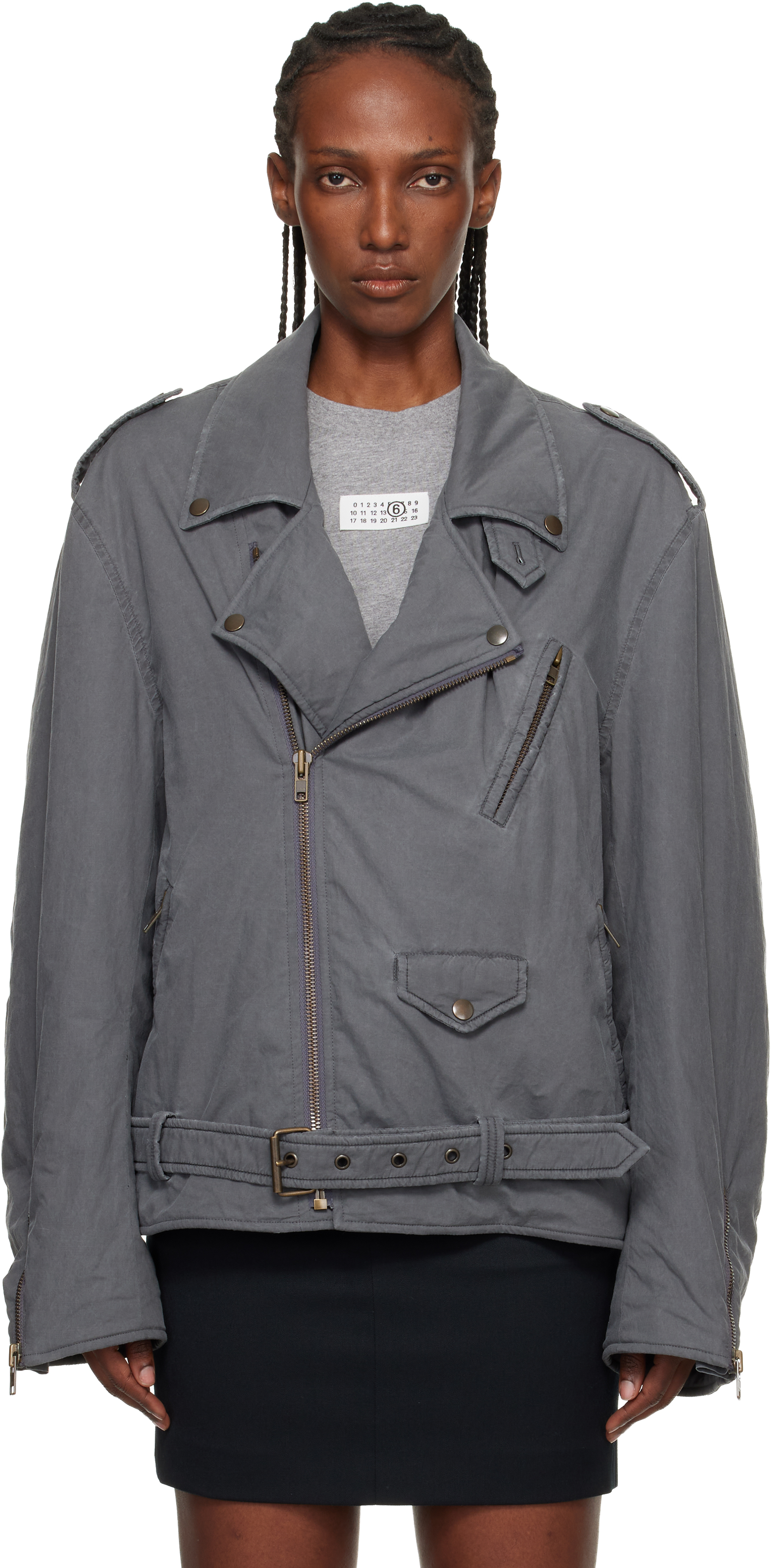 MM6 Maison Margiela - Gray Washed Cotton Sports Jacket