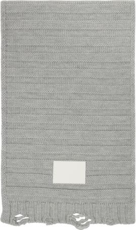 MM6 Maison Margiela MM6 Maison Margiela Gray Wool Scarf