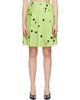 MM6 Maison Margiela MM6 Maison Margiela Green Belted Midi Skirt - 1