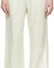 MM6 Maison Margiela MM6 Maison Margiela Green Unbrushed Sweat Jersey Lounge Pants - 1