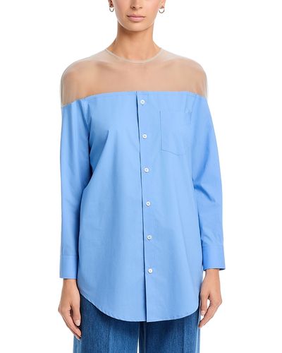Mm6 Maison Margiela MM6 Maison Margiela Illusion Cotton Poplin Shirt