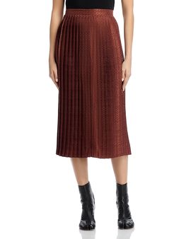 Mm6 Maison Margiela MM6 Maison Margiela Jacquard Pleated Monogram Skirt