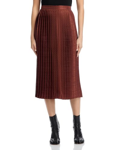 Mm6 Maison Margiela MM6 Maison Margiela Jacquard Pleated Monogram Skirt