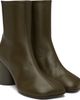 MM6 Maison Margiela MM6 Maison Margiela Khaki Anatomic Ankle Boots - 4