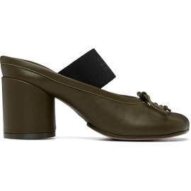 MM6 Maison Margiela MM6 Maison Margiela Khaki Anatomic Numeric Sandal Heels