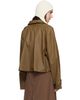 MM6 Maison Margiela MM6 Maison Margiela Khaki Coated Short Trench Jacket - 3