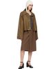 MM6 Maison Margiela MM6 Maison Margiela Khaki Coated Short Trench Jacket - 4