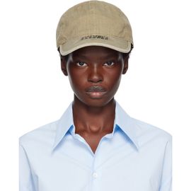 MM6 Maison Margiela MM6 Maison Margiela Khaki Embroidered Logo Cap