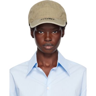 MM6 Maison Margiela MM6 Maison Margiela Khaki Embroidered Logo Cap