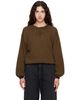 MM6 Maison Margiela MM6 Maison Margiela Khaki Knit Sweater - 1