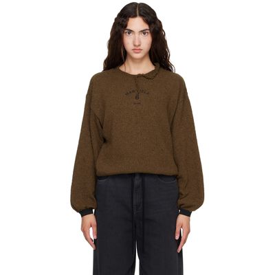 MM6 Maison Margiela MM6 Maison Margiela Khaki Knit Sweater