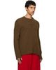 MM6 Maison Margiela MM6 Maison Margiela Khaki Wool Blend Sweater - 2