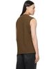 MM6 Maison Margiela MM6 Maison Margiela Khaki Wool Sweater Vest - 3