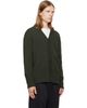 MM6 Maison Margiela MM6 Maison Margiela Khaki Wool V-Neck Cardigan - 2