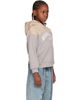 MM6 Maison Margiela MM6 Maison Margiela Kids Beige & Gray Printed-Logo Hoodie - 2